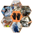 Luva Preta Pigmentada Tricotada Segurança Epi Canteiro Obra |